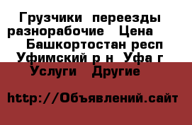 Грузчики, переезды, разнорабочие › Цена ­ 250 - Башкортостан респ., Уфимский р-н, Уфа г. Услуги » Другие   